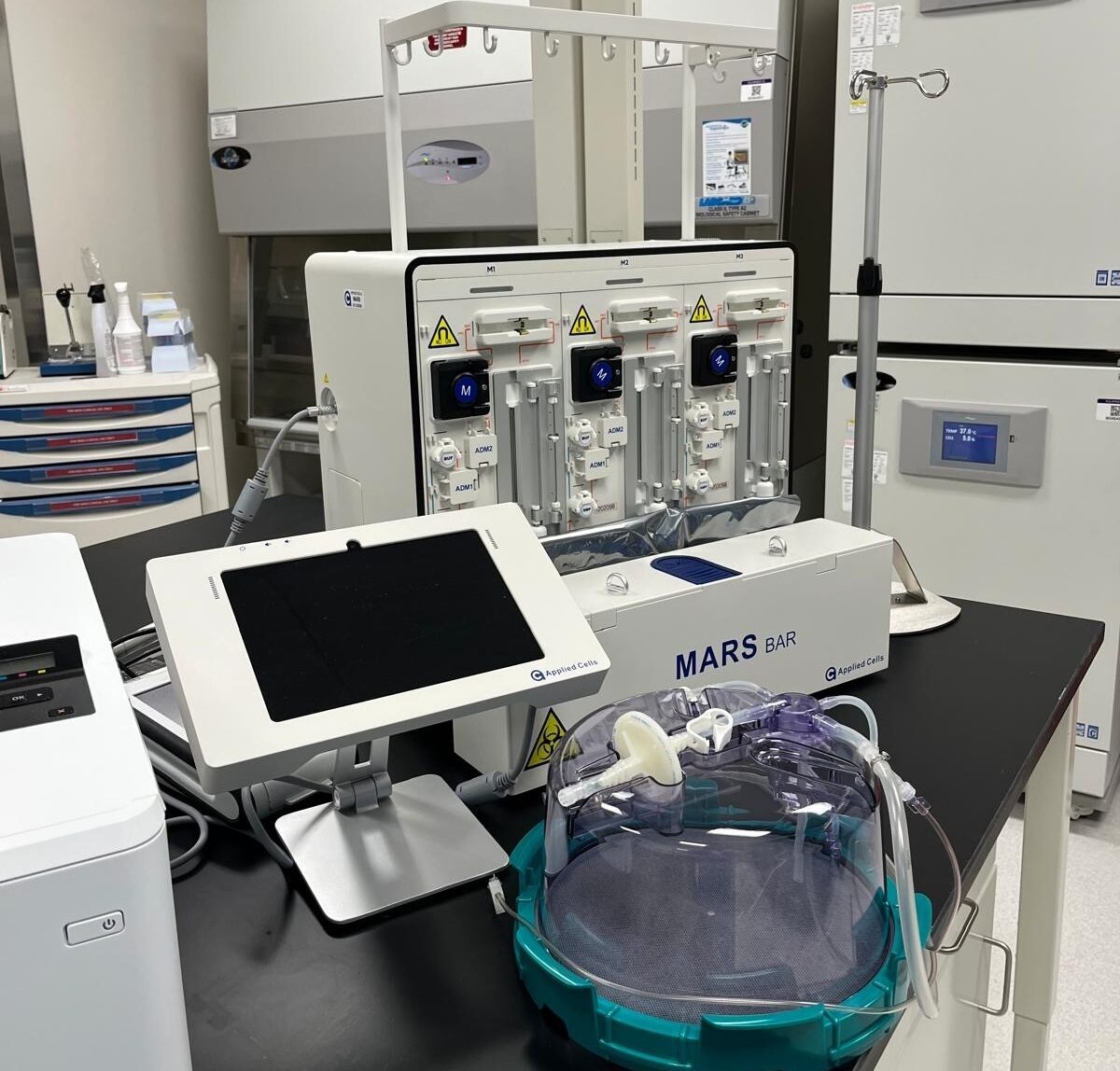 MARS BAR cell processing system for cell therapy process development
